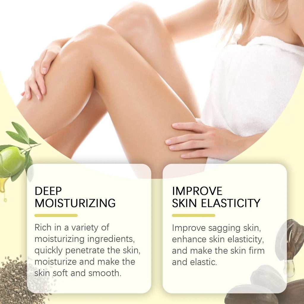 Body care kit with skincare oil and moisturising cream for nourishing and firming treatment