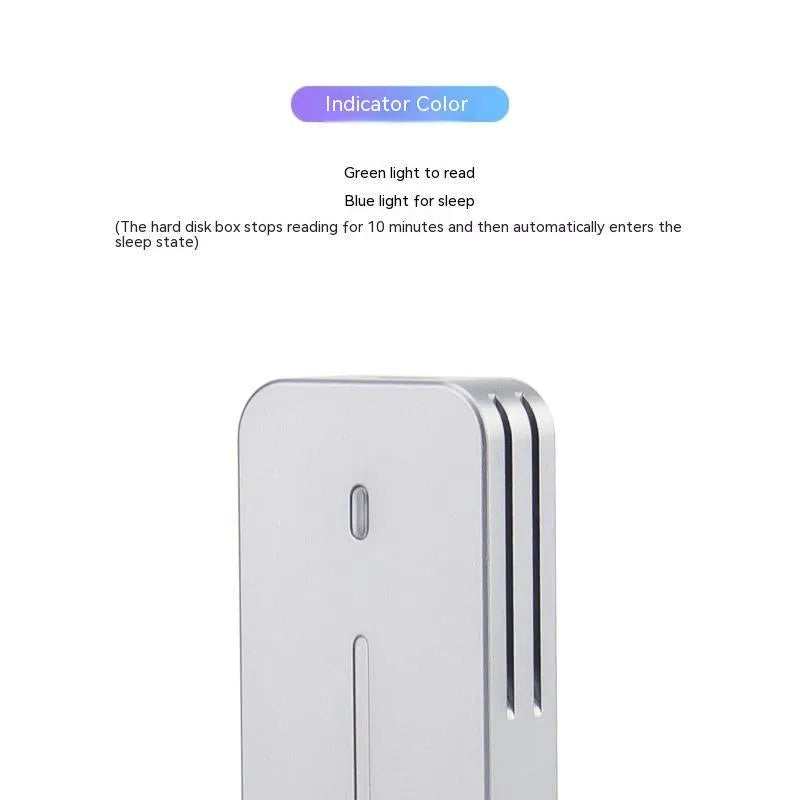 Aluminium external SSD enclosure for NVMe and NGFF solid-state drives with dual protocol support
