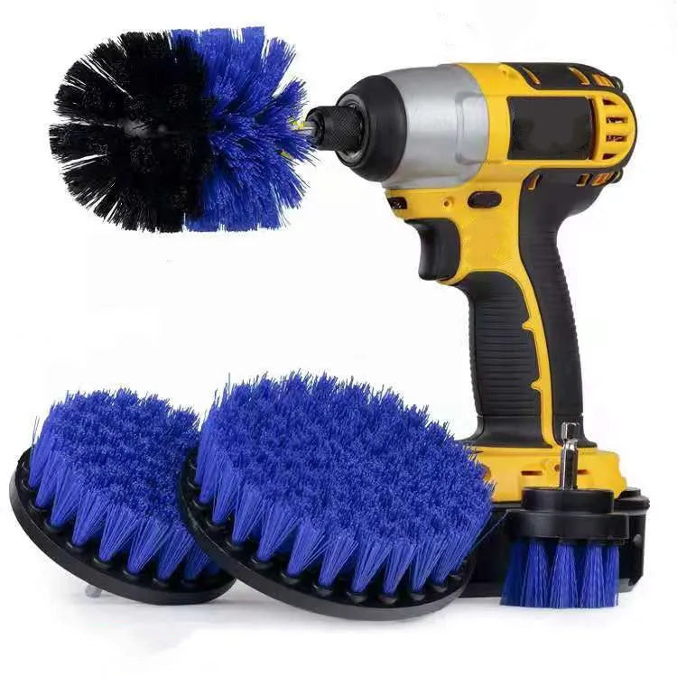 26-piece car cleaning brush set with multiple brush heads for vehicle detailing