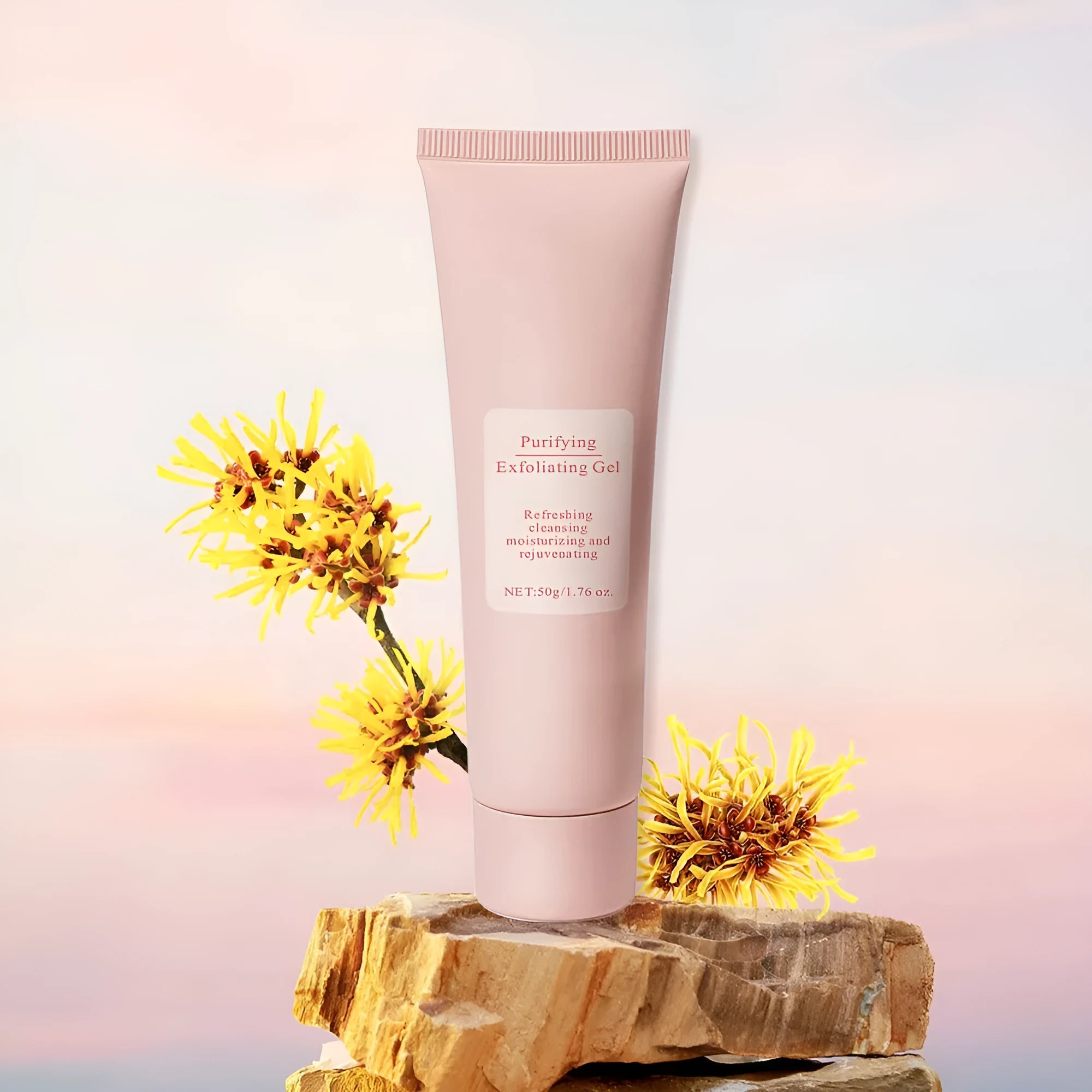132g jar of moisturising exfoliating gel facial scrub for all skin types