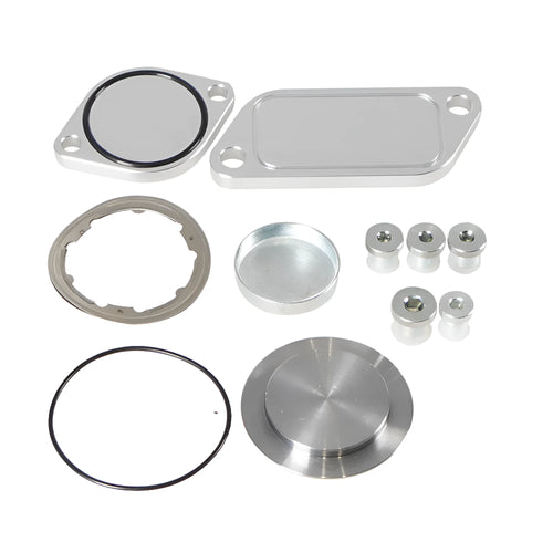 Silver aluminium alloy automotive valve cover replacement set