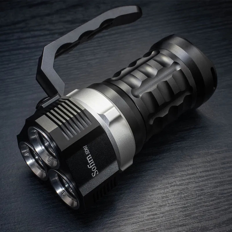 Aluminium alloy diving tube flashlight with 18cm length and 350 lumen output