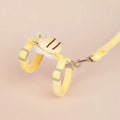 Bee-shaped adjustable cat leash in polyester material with multiple colour options