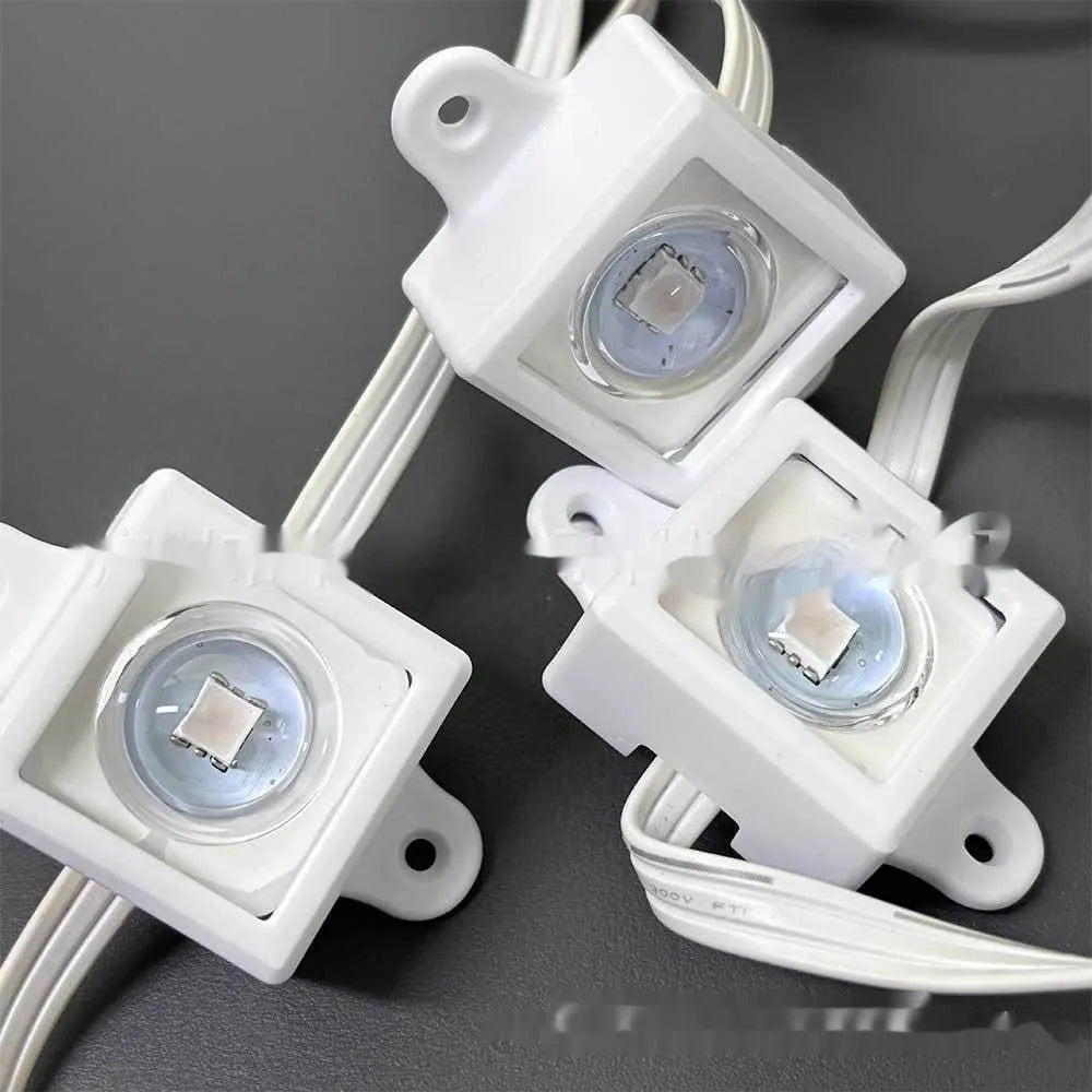 White plastic LED light bracket lampshade measuring 1.7cm by 6cm