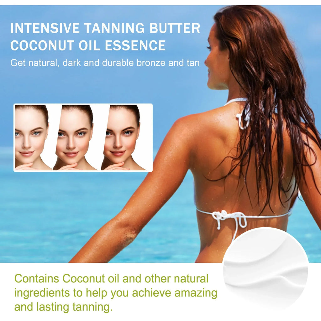 Coconut Help Black Frost skin cream jar, 100g net content, for outdoor colour enhancement.