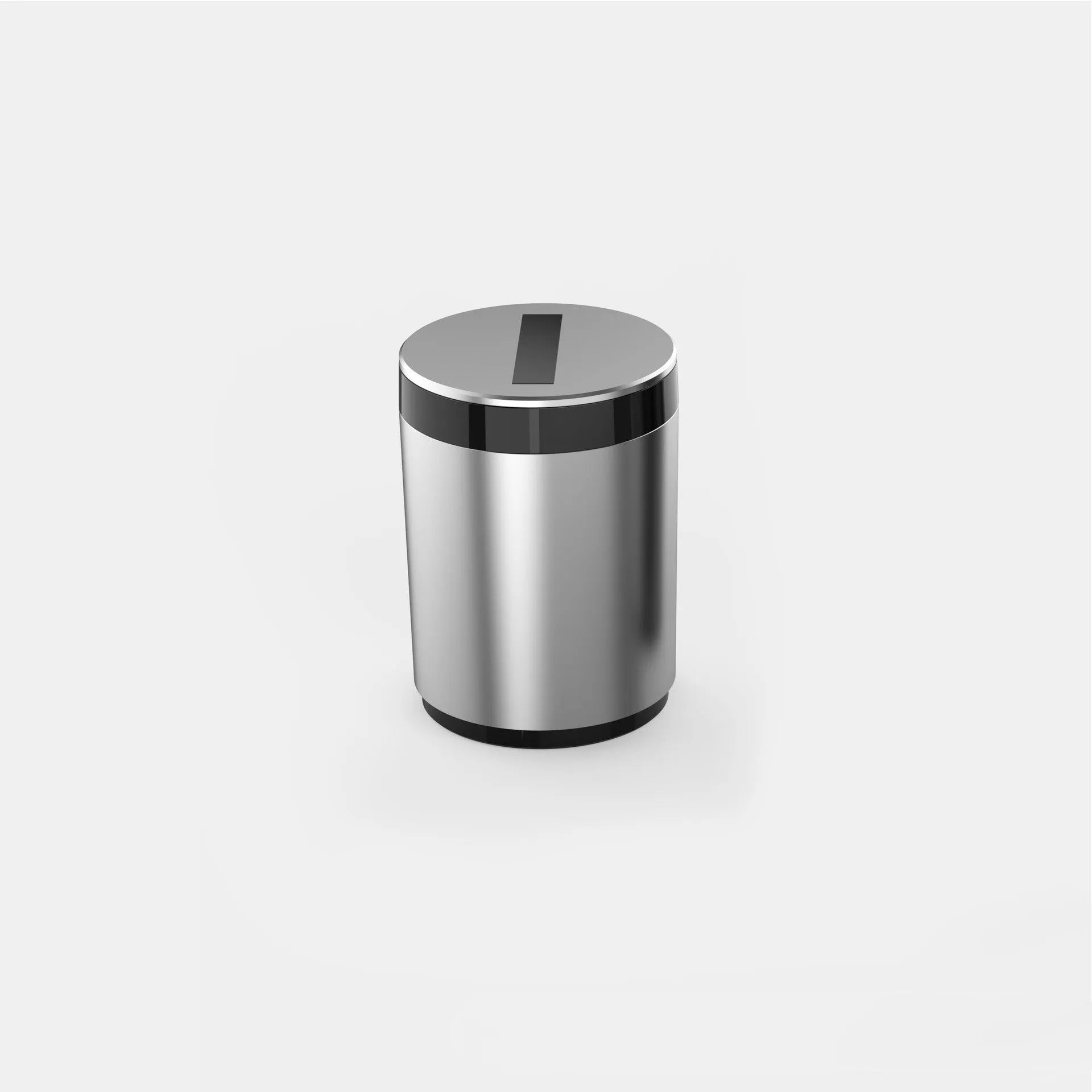 Automatic opening and closing plastic CNC car ashtray 7x10cm secret silver built-in battery