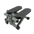 Silver grey hydraulic mini treadmill with pedal machine for home fitness workouts