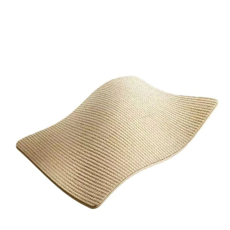 Natural sisal cat scratch board in large and small size options with woven jute fibre surface