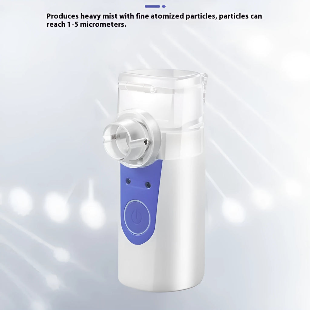 Handheld USB nebulizer spray machine with columnar design for household drug atomization