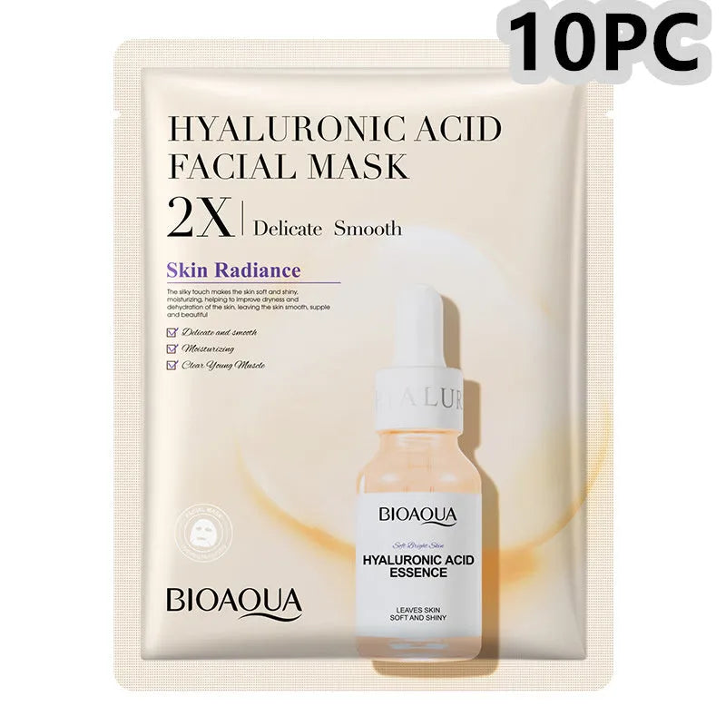 Collagen and hyaluronic acid facial sheet mask in 30g gel format with Vitamin C and Centella Asiatica options