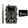 Outdoor camouflage surveillance camera with wide-angle lens for security monitoring