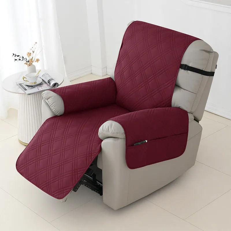 Quilted waterproof sofa cover for a Chivas massage chair in a choice of eight colours.