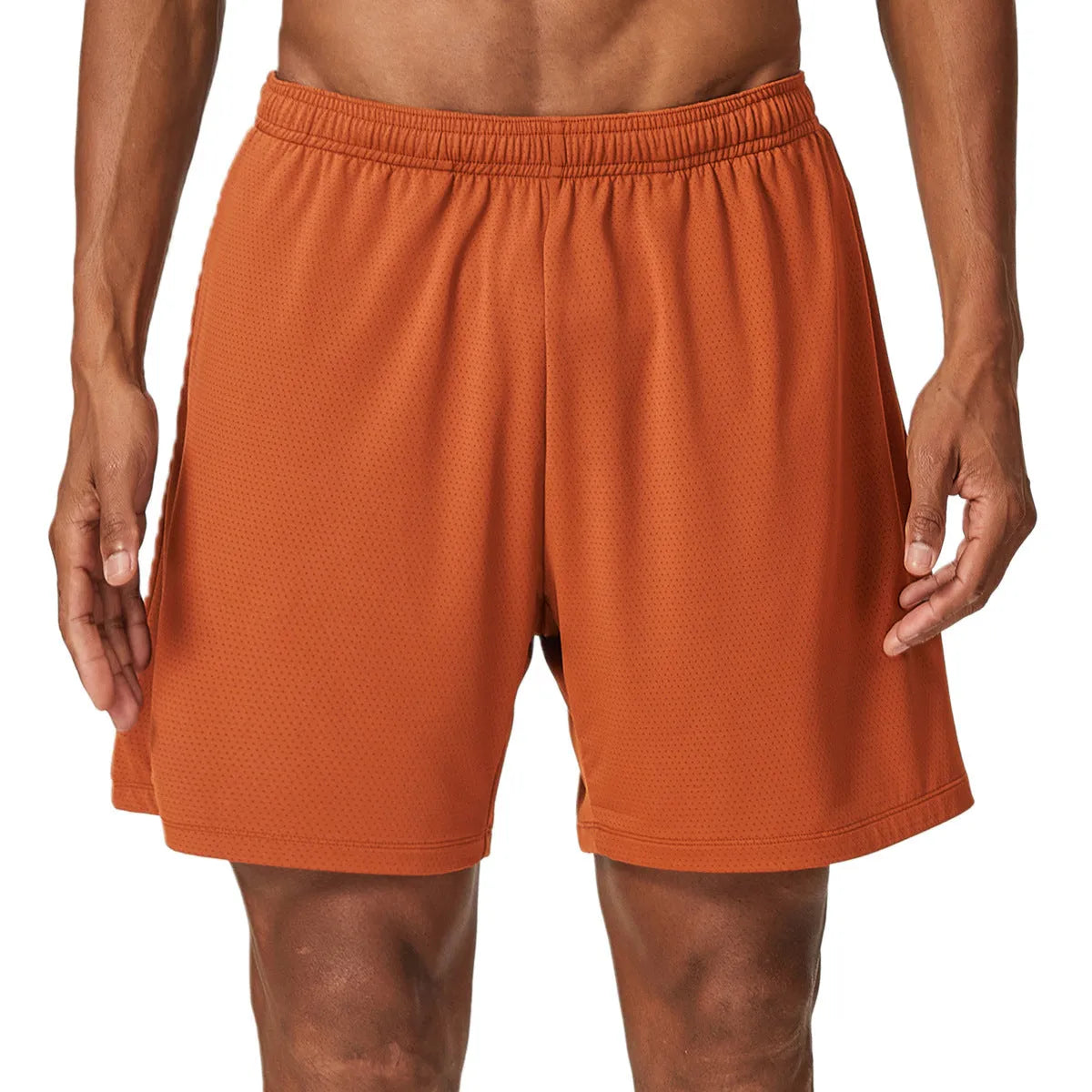 Men's quick-drying double-layer workout shorts in multiple colours with moisture-absorbing function