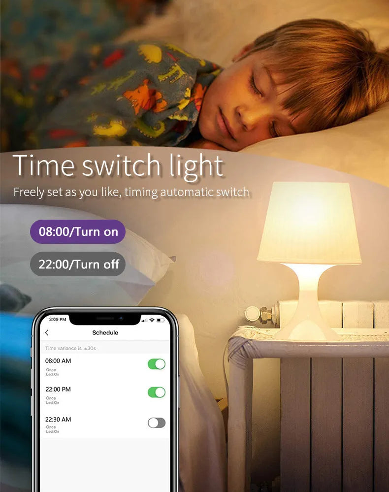 Small smart LED spotlight with GU10 base for voice-controlled RGBCCT lighting