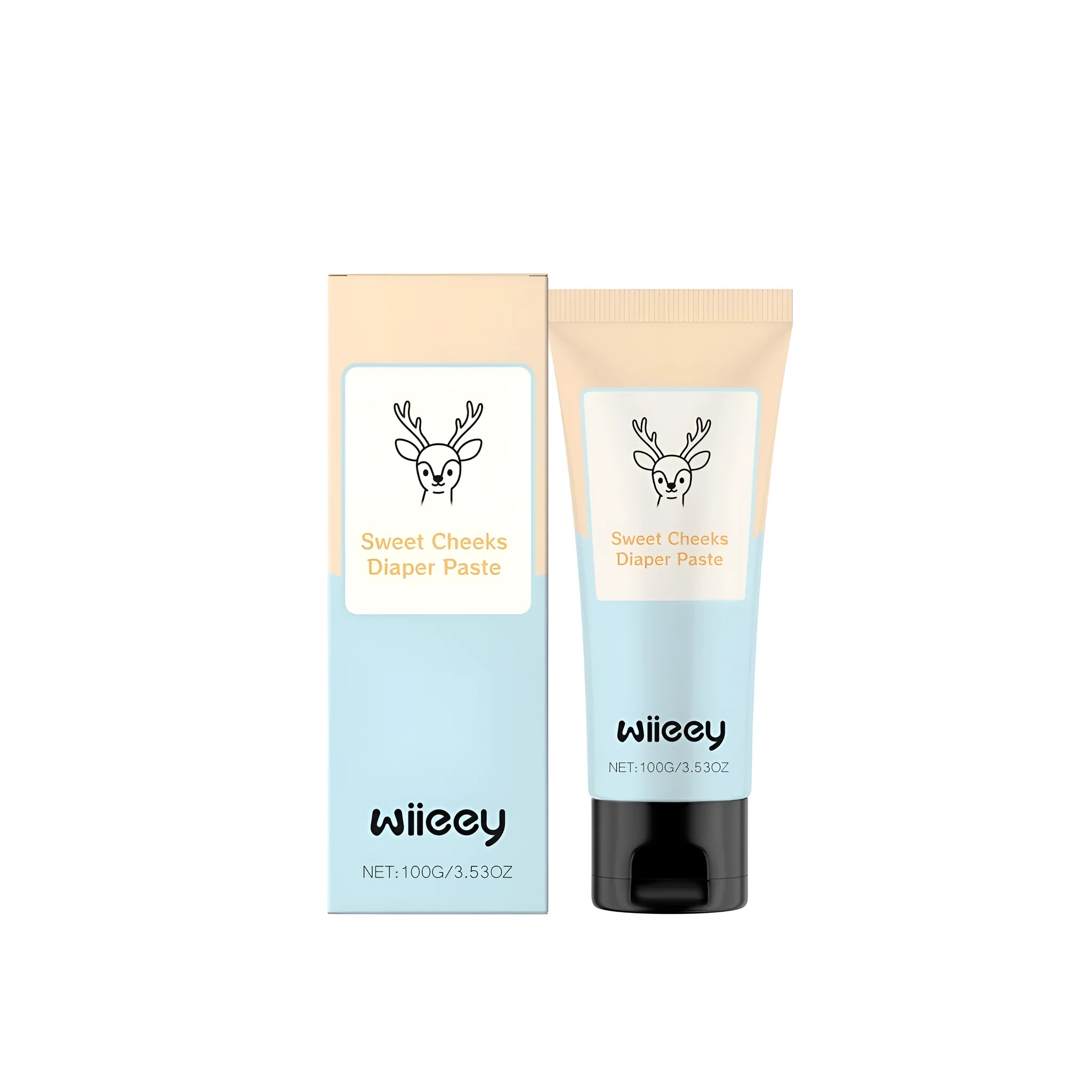 Sweet Cheeks 100g tube of diaper paste cream for baby nappy rash protection.