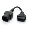 Black PVC Mazda 17-pin to OBDII 16 pin car diagnostic inspection cable for vehicle diagnosis