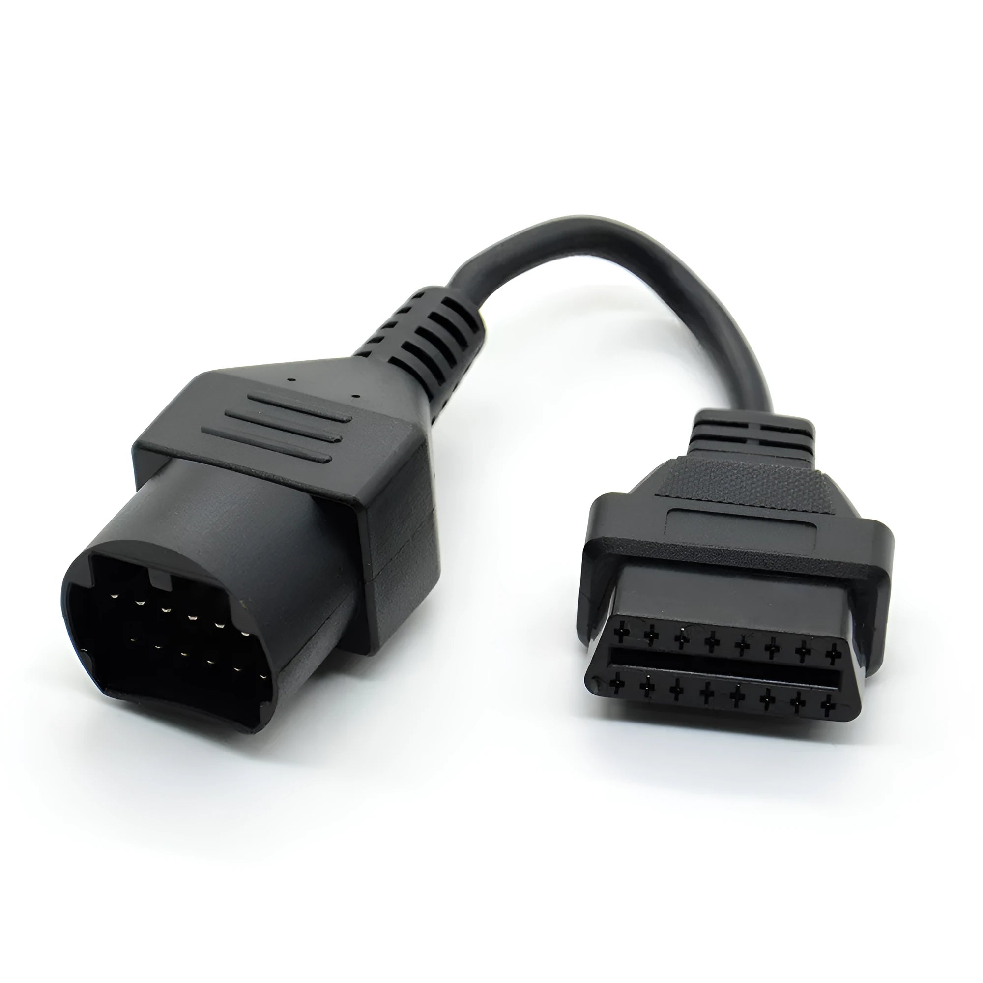 Black PVC Mazda 17-pin to OBDII 16 pin car diagnostic inspection cable for vehicle diagnosis