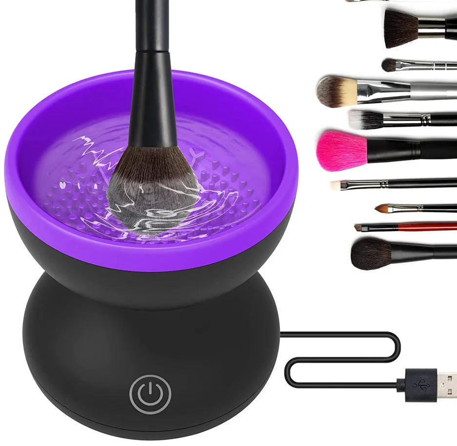 Electric makeup brush cleaner machine 80r/min portable USB