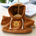 Cloth dog hoodie sweater shown in blue, available in 23cm and 42cm sizes for medium and large pets.
