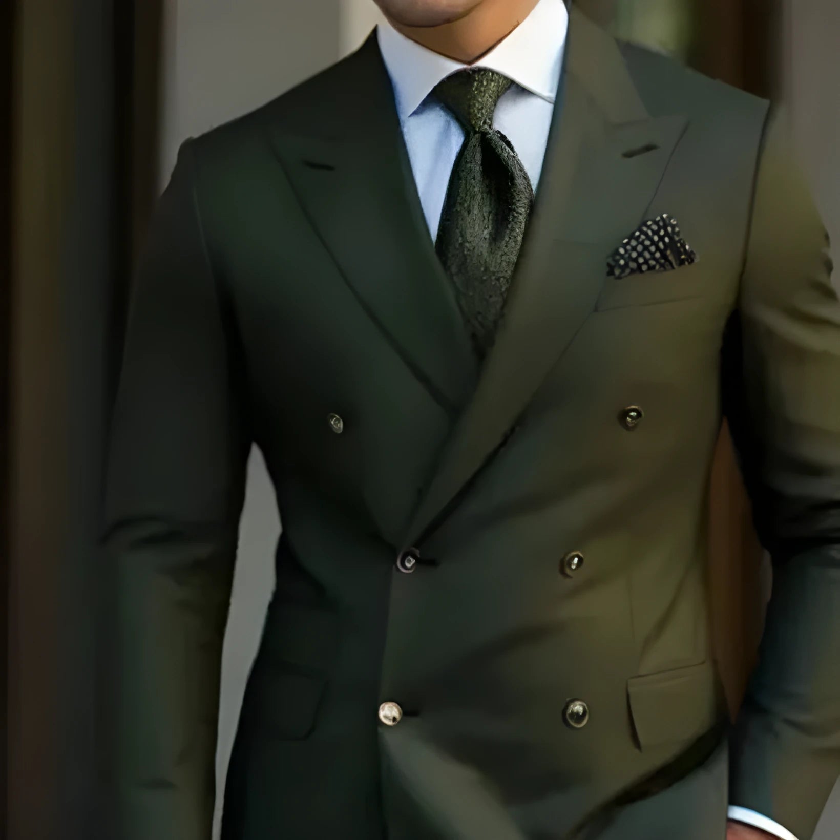 Men's cotton blend suit set in regular fit available in multiple colours and sizes for business and leisure wear