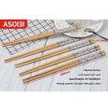Ten pairs of bamboo chopsticks with solid colour and simple design for kitchen dining