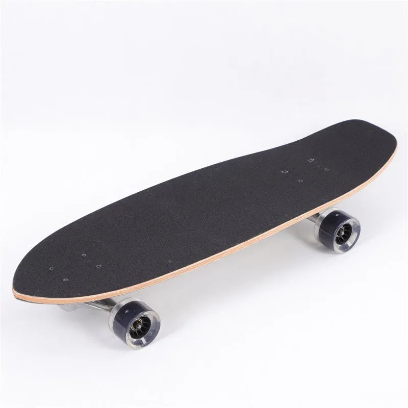 White maple wooden street scooter complete skateboard with 31-inch deck for urban riding