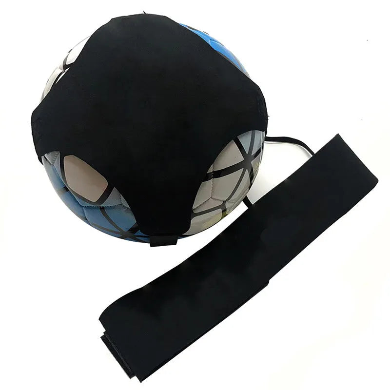 Purple five-corner neoprene football juggling belt for solo training