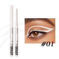 12 colourful gel glitter eyeliner pencils with waterproof formula in matte metallic pearl finishes