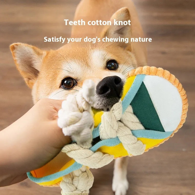 Oxford cloth sound pet toy in Bondi Blue with dimensions 7x8x18cm on plain background
