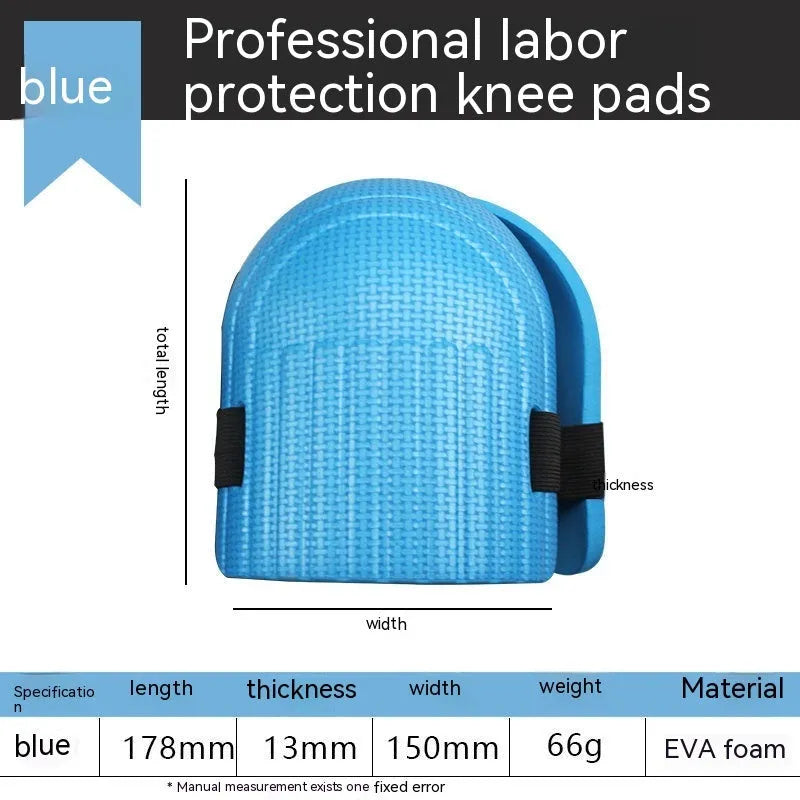 EVA rubber kneepads with 11mm foam cushion for auto repair and construction kneeling
