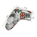 Golf straight bar putter sleeve in various designs including four-leaf clover, smiley face, and animal styles.