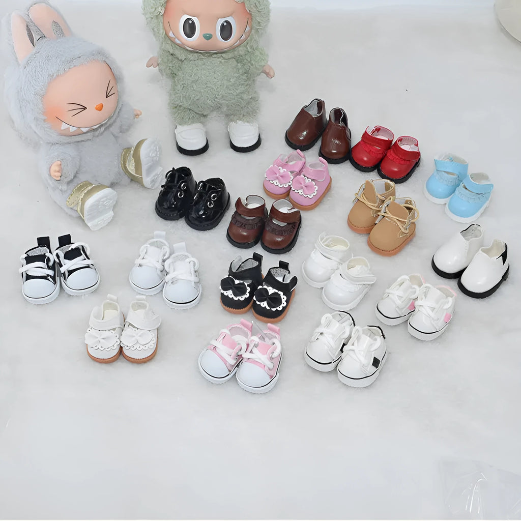 17cm doll replacement shoes keychain accessories in various colours and styles including boots and high-tops