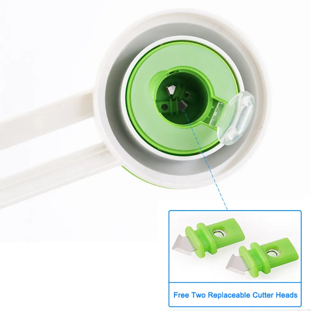 Green or orange plastic round cutter paper knife with A3 maximum cutting specification