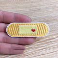 Pack of 10 computer embroidered fabric patches with lace craft detailing for clothing decoration