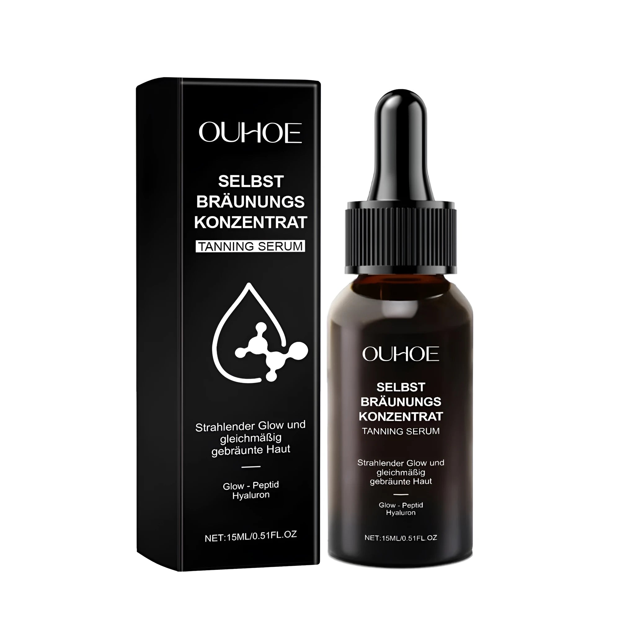 Meihei Liquor 15ml tanning liquid bottle with hyaluronic acid and oligopeptide