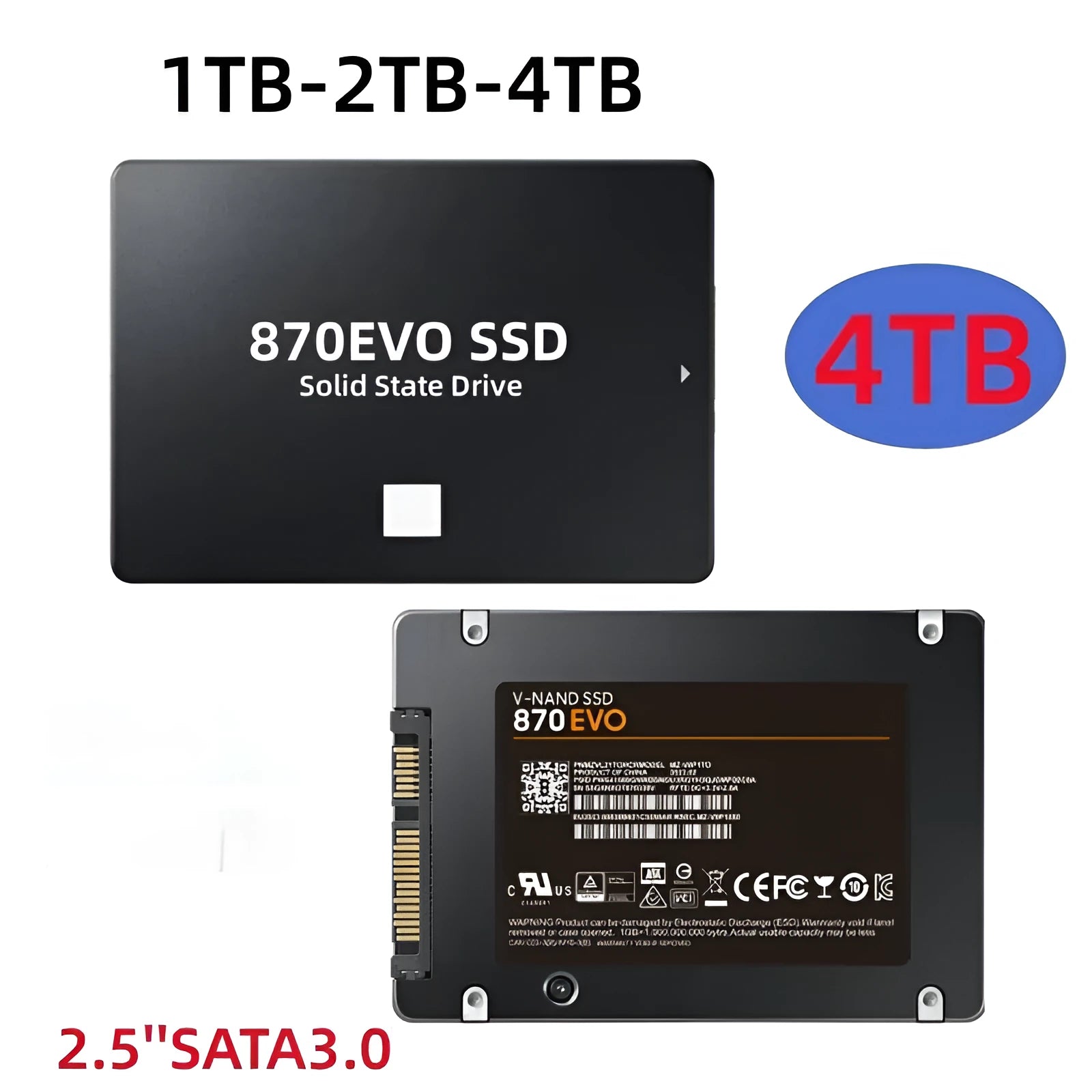Samsung 870 EVO 2.5-inch internal solid-state drive for computer storage expansion