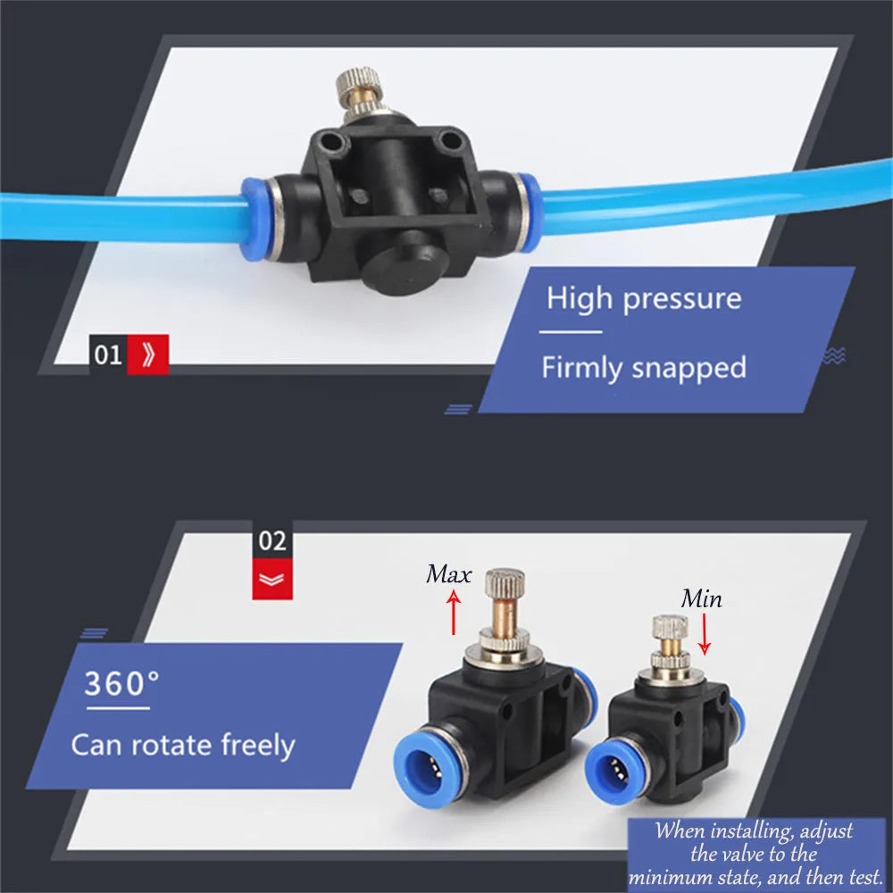 Turbo car blow-off valve decorative doll kit with pressure regulating valve and installation components