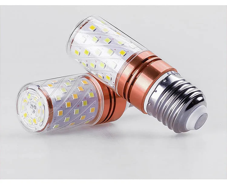 12W LED corn bulb E14 small screw base with 60 beads and tricolour dimming option