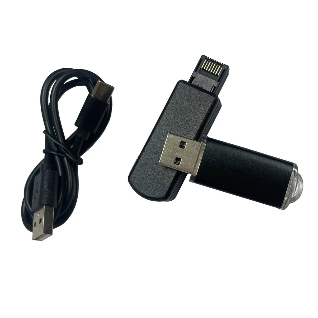 Black alloy USB drive tool for gaming consoles with ethernet port and firmware compatibility