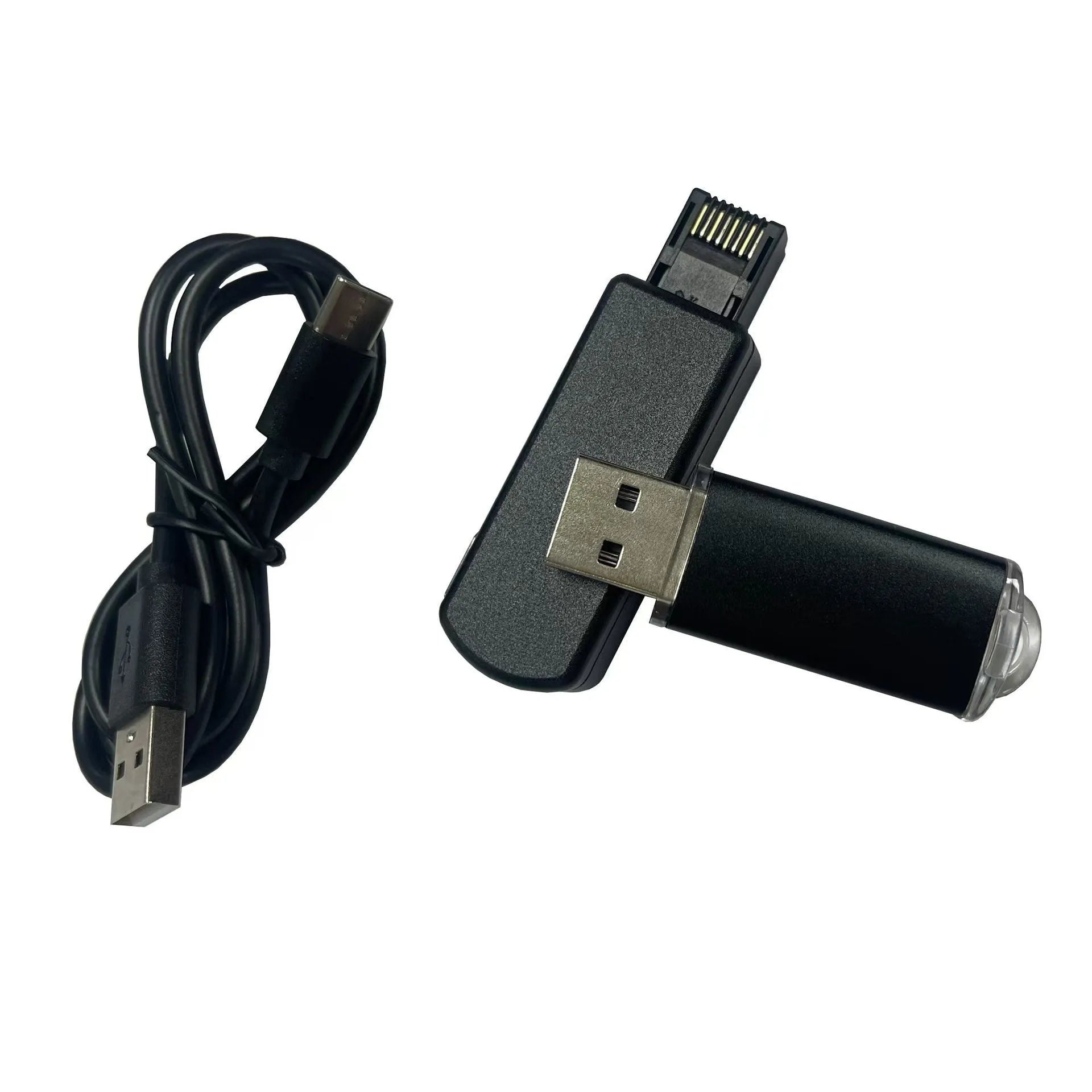 Black alloy USB drive tool for gaming consoles with ethernet port and firmware compatibility
