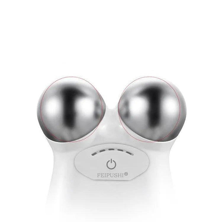 Pink and white micro current facial lifting device for skin firming.