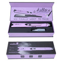 Mini steam hair straightener in champagne colour with 200W power for curling and straightening