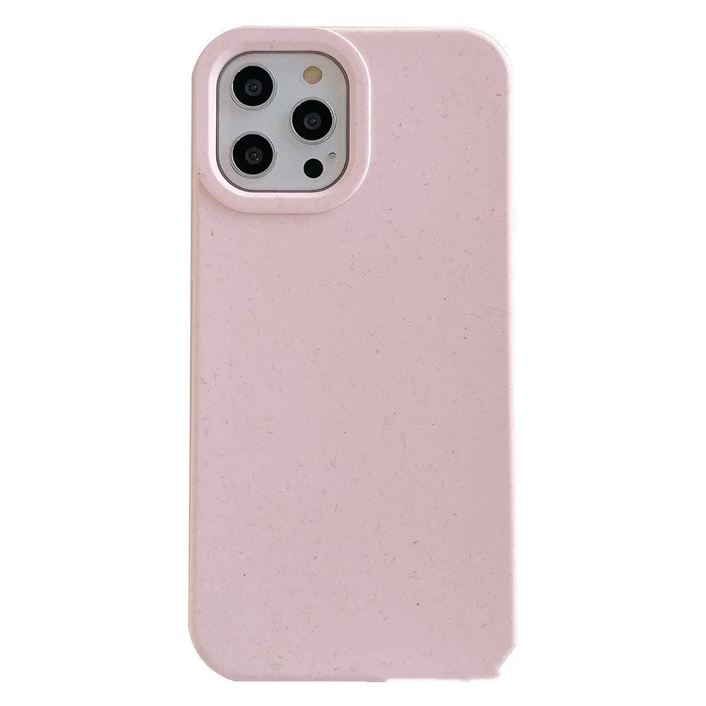 Fully degradable wheat straw composite phone case for Apple iPhone 14 Pro Max in multiple colours.