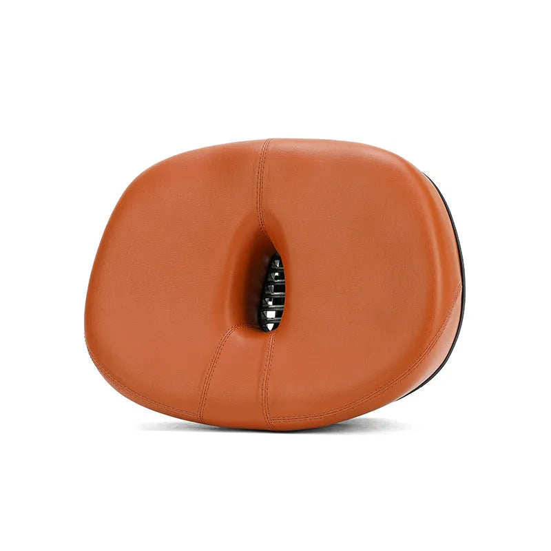 Thickened plus-size bicycle saddle with shock absorber and reflective stickers