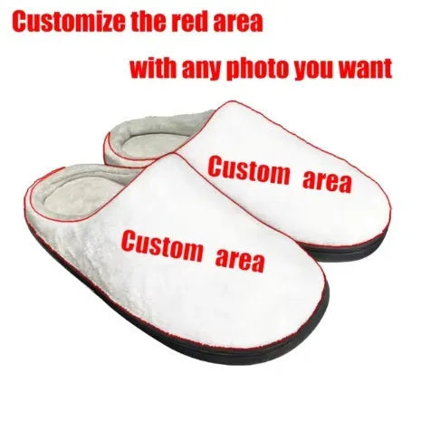 Pattern printed cotton slippers with flannel lining and TPR sole, shown in multiple size options.