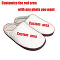 Pattern printed cotton slippers with flannel lining and TPR sole, shown in multiple size options.