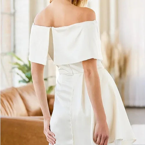 Women's off-shoulder strapless dress in matcha green with high waist and lace-up back detailing