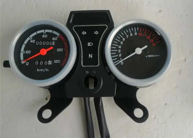 Motorcycle speedometer FT125 Clasica deliver instrument gauge default colour front view