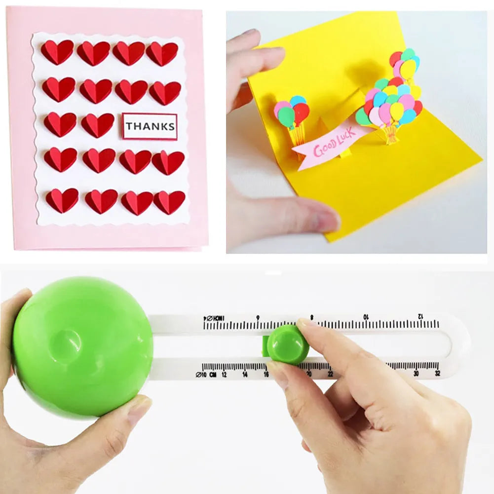 Green or orange plastic round cutter paper knife with A3 maximum cutting specification
