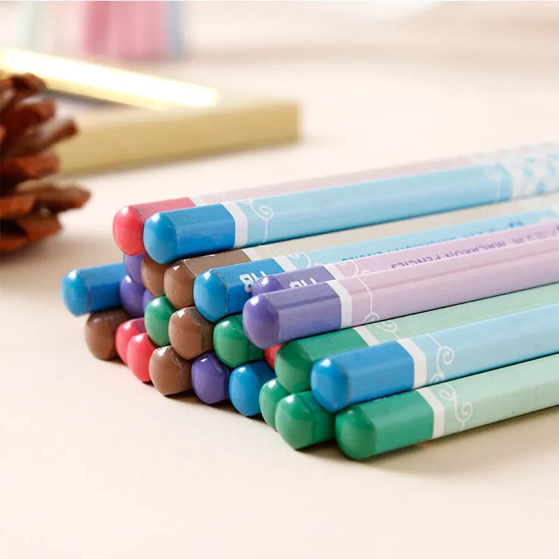 Basswood hexagonal thermal transfer pencil with wooden shell and HB graphite refill